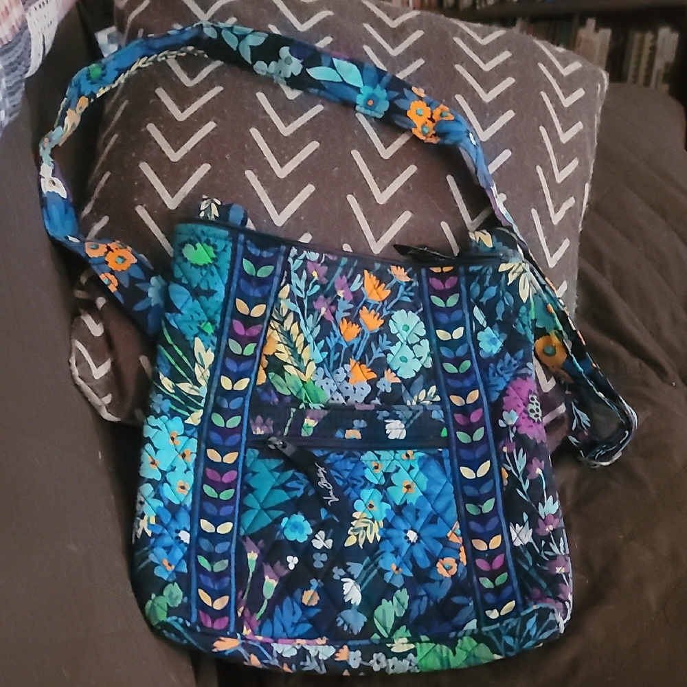 Floral Blue Shoulder Bag
